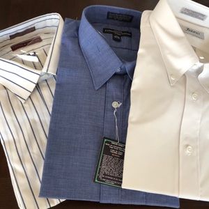 Assorted NEW men’s dress shirts 17 1/2"
